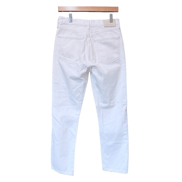 Citizens of Humanity Distressed Charlotte Crop White Fiori Jeans, Size 26 - Picture 8 of 14